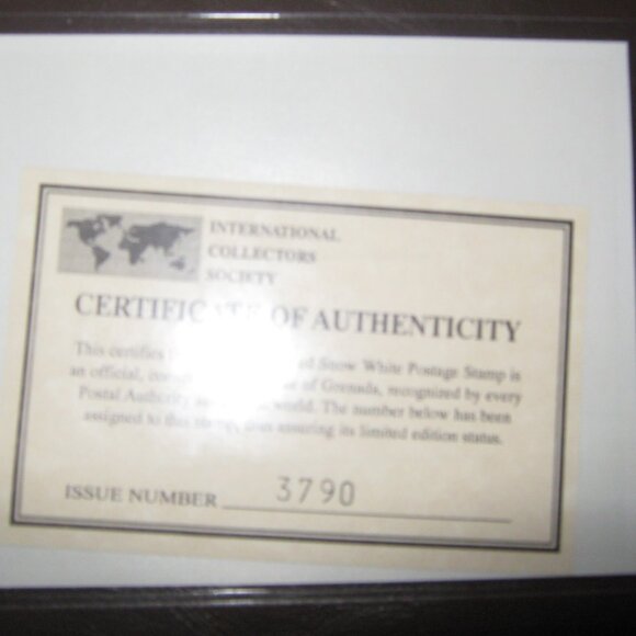 NEW Disney Grenada $5 Stamps Classic Fairy Tales - Six with COA - Picture 13 of 13